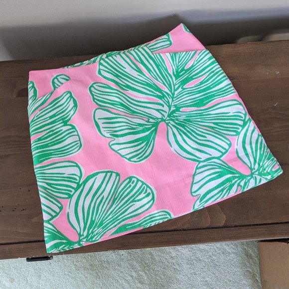 🌸💚Lilly Pulitzer Skort Size XS/0 Marigold Style Who Let the Fronds Out Pattern - Picture 10 of 14